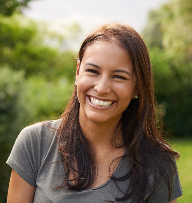 Woman with a nice smile